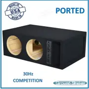 Sub Box Dual Ported Subwoofer Enclosure Vented Speaker Box Car Audio