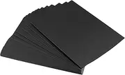DAKFOOK 100 Sheets Black Kraft Paper Card A4, Blank Business Card Paper, kraft Cardstock Paper for Note, Menus, Crafts, Handmade DIY Cards