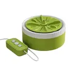 Automatic Clothes Washer Auto-Off Mini Turbo Washer for home Bathroom (Green)