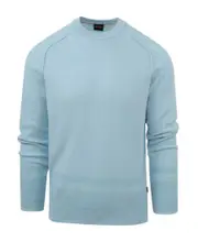 crew-neck cotton jumper M Blue