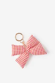 [Rubi] Rubi - Bag Charm - Puffy bow red gingham OS PUFFY BOW RED GINGHAM
