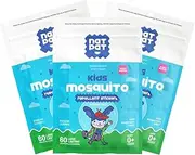 NATPAT Buzz Patch Mosquito Patch Stickers for Kids - Plant Based Ingredients, Non-Toxic, The Original All Natural Citronella Essential Oil Insect Patch, DEET Free (3 pack, 180 stickers)
