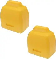 eMagTech 2Pcs Front Bump Stop Compatible with Jeep Grand Cherokee WJ 2001 2002 2003 2004 82x72.2x49.8mm Polyurethane Front Control Arm Bump Stops Yellow