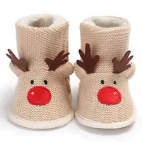 在飛比找蝦皮商城優惠-聖誕小鹿可愛寶寶鞋 秋冬新款 嬰幼兒防滑中筒學步鞋 兒童百搭