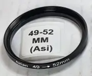49-52mm Metal Step Up Adapter Ring 49mm Lens to 52mm Filter Converter E49-E52