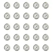 25 PACK LIQUID FILLED PRESSURE GAUGE 0-160 PSI, 1.5" FACE, 1/8" NPT BACK MOUNT
