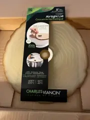 2 Charles Viancin 11” Silicone Airtight Lid Timber BPA Free Fits up to 10.5”