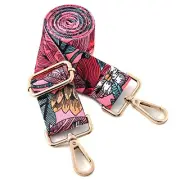 Purse Strap Replacement Crossbody Handbag Shoulder Strap 10-flower Red