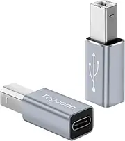 Togconn USB B Male to USB C Female Adapter 2 Pack