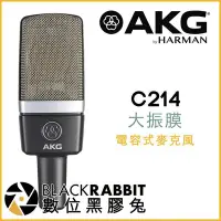 在飛比找Yahoo!奇摩拍賣優惠-數位黑膠兔【 AKG C214 大振膜 電容式 麥克風 】 