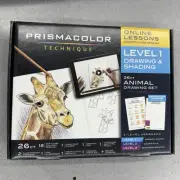 NEW Prismacolor Technique 26ct ANIMAL Drawing Set -Level 1 Drawing & Shading-