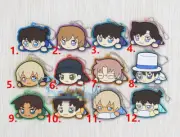 T670 Hot Anime Detective Conan rubber Keychain Key Ring Rare straps cosplay A