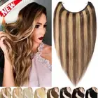 120g+ Thick 100% Wire IN Human Remy Hair Extension Hidden Invisible Secret Weft