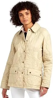 [Barbour] Women's Summer Beadnell Quilted Jacket, Pearl, 18/14US White, White, 18