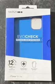 Tech21 Apple iPhone 11/XR Evocheck 2 12 ft Drop Protection - Blue NIB