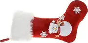 Toddmomy Xmas Stocking Pendant with Decorative Christmas Sock for Tree Capacity present Bag for Festive Ornaments and Holiday Decor Design Battery Not
