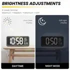 EM3217 Ultra-Clear LED XXL Wall Clock Living Room Alarm Clock Temperature Clock✈