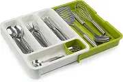 Joseph Joseph DrawerStore expandable cutlery tray, White Green