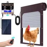 Automatic Chicken Coop Door Solar Powered - Remote Control/Timer/Light Sensor...