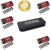 Seydel Blues Harmonica Set - 1847 SILVER Set of 5 with case, Harmonica - Free US