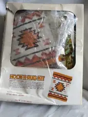 Vintage Melina Hook-A-Rug Kit #25-12 Aztec NOS