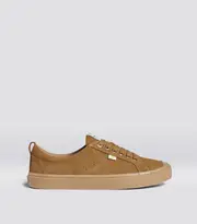 Men's Low Top All Camel Suede Shoes | OCA Low