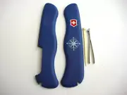 Genuine New Victorinox 111mm Swiss Army Knife Scales - Blue + Compass