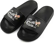 [Szhhrxi] Unisex Slippers with Aperol Spritz Motif, Slippers, Mules, Slippers for Indoor/Outdoor, Summer Bath Slippers, Black, 40 EU