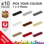10x Genuine LEGO™ - 1 x 4 Plates - 3710 New Plate Parts