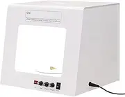 Photo Studio Light Box,360° Rotating Professional Jewelry Photography Light Box with 4 Pcs Fill Lights (CRI>92), Color Temperature 3000-5500K, for Jewelry/Watches/Cosmetics Photography