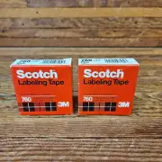 Scotch 3M 760 Labeling Tape 3/4" X 288" Blue NOS