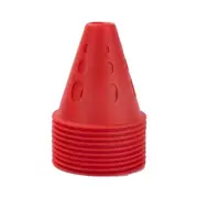 10Pcs Plastic Marking Training Road Cone Traffic Control Solution for Soccer Tra