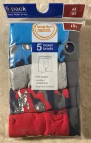 Boys’ 5 Pack Wonder Nation Boxer Briefs Medium 8