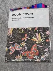 Textbook Jumbo Book Cover Butterflies Fits Front And Back Of Textbook New
