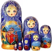 Russian Dolls Nesting Dolls 7 Pcs Souvenir Matryoshka Home Decor Nesting Doll Hand Painted Russian Doll Wooden Stacking Doll Birthday Gift Stacking Dolls Matryoshka Dolls