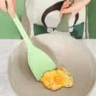 (Solid Type)Silicone Stir Fry Spatula Non Stick Heat Resistant Ergonomic Handle