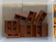 LEGO Parts - Reddish Brown Slope 30 1 x 2 x 2/3 - No 85984 - QTY 10
