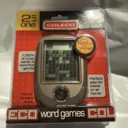 Coleco 2 In 1 Electronic Handheld Word Games Crosswords & Word Find NOS