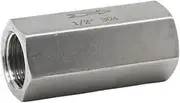 PLNLMEDVEK 304 Stainless Steel One-Way Check Valve Full Port 1/8" 1/4" 3/8" 1/2" 3/4" Female Pressure Water(3/8")