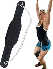 Weight Belt | Weighted Lifting Belt with Steel Chain | Bodyweight Exercises Strength Training Accessories for Pull-Up Home Gym Workout