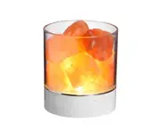 Supperstore Bedside Tabletop Salt Lamp Crystal Salt Stone Natural Negative Ion Salt Block Night Light Creative Bedroom Table Lamp