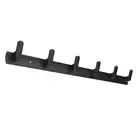 (Black 6 Hooks)Coat Rack Wall Mount Coat Rack Wall-Mount Coat Rack For Bathroom