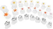 NULYLU 3 Pack Toe Separator Tool Set Silicone Toe Spacers for Pedicures Nail Art Supplies Comfortable