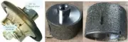 1 3/8" Zero Tolerance Drum core bit 2 IN 1 & 1" Demi bullnose bit marble granite