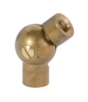 B&P Lamp Large Die Cast Brass Swivels, 1/8IP