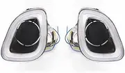 2Pcs Car LED Daytime Running Light DRL Fog Lamp Cover Dynamic Turn Signal Light for Toyota Frontlander 2022