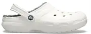 Crocs Classic Lined Clog; White / Grey, M14