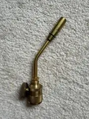 Vintage Bernz Omatic Brass Blow Torch Head US Patent 2,793,504 Can Pat 543,557