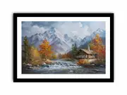 Autumn Landscape Framed print Art Poster