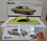 1:18 Classic Carlectables Holden HK GTS 327 Monaro Coupe Warwick Yellow #18803